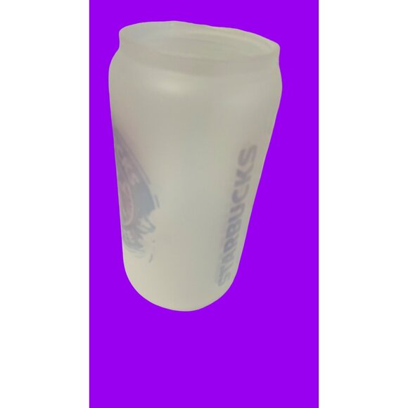 Starbucks Frosted Glass Cup Reusable 16oz Tall Coffee Tumbler Matte Finish Logo - Picture 4 of 5